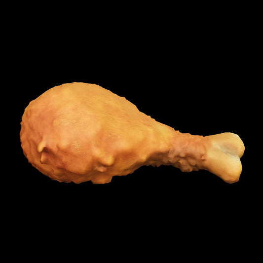 Fried Chicken Drumstick | High Resolution – Low Poly