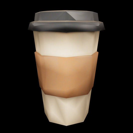 Low Poly 3D To-Go Coffee Model